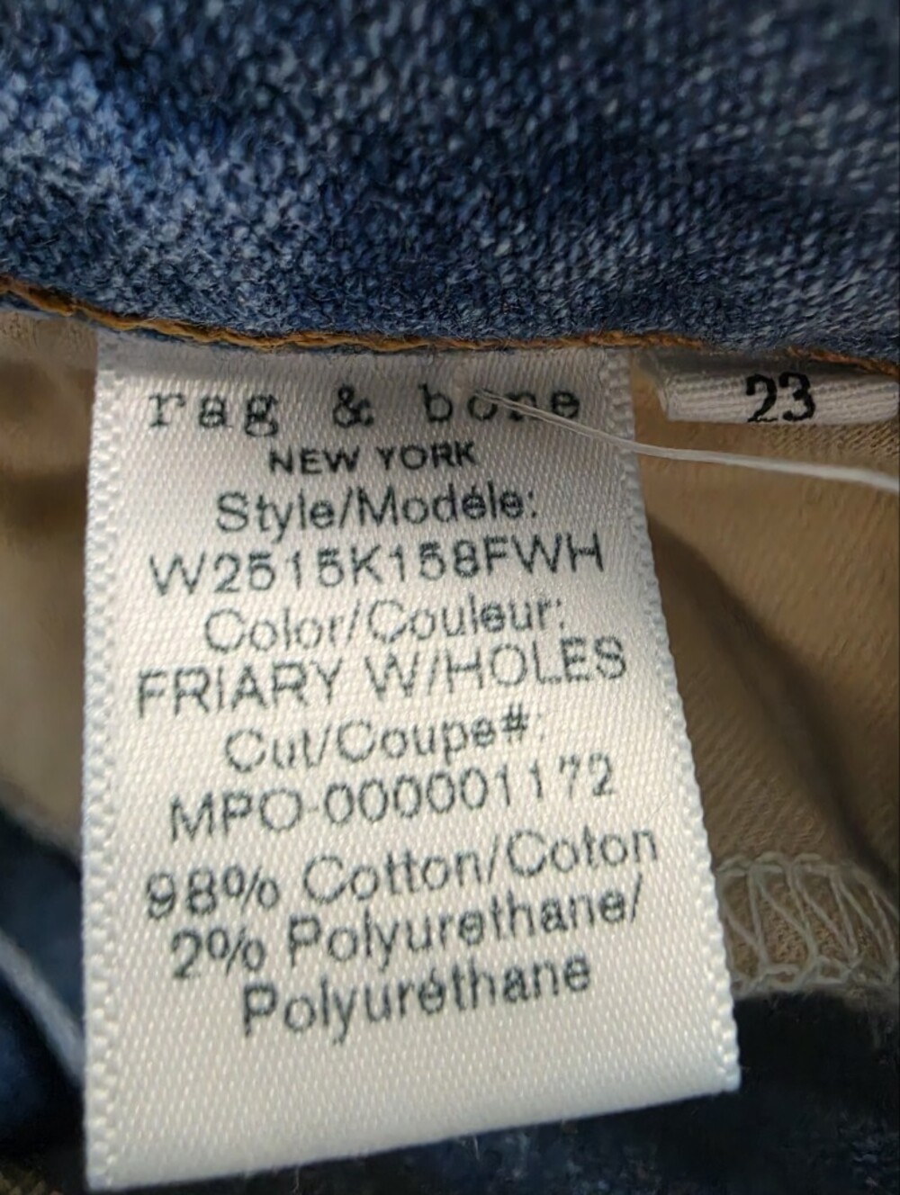 Rag & Bone Nina High-Rise Flare Jeans In Friary Distressed Boho Chic Festival.23 View 5